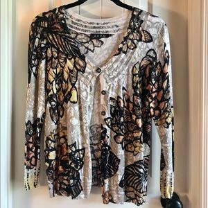 ZOZO lightweight floral printed cardigan